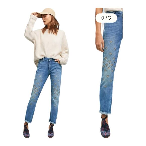 Anthropologie Pilcro High-Rise Relaxed Straight Jeans Sz 25 - Picture 13 of 13